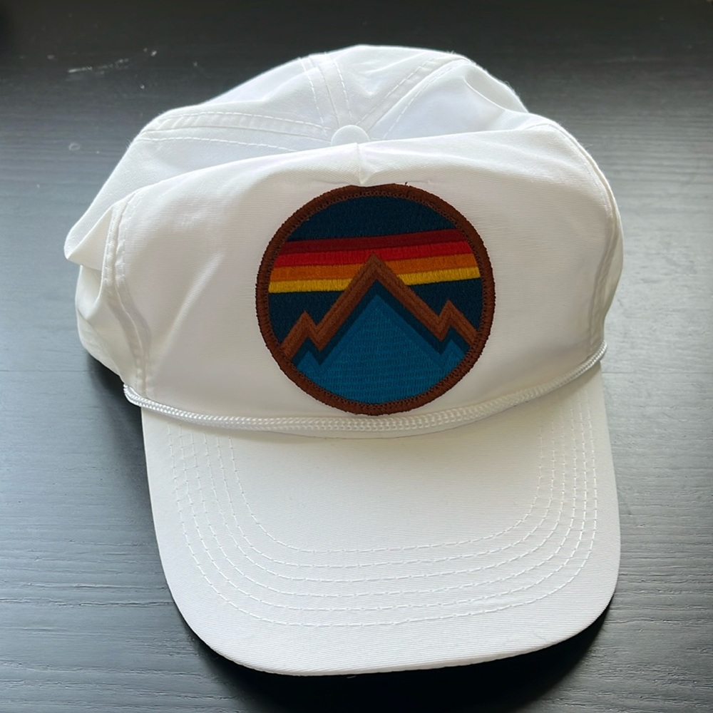 Aviator Nation - Vintage Nylon Trucker Hat. Snap back. White.